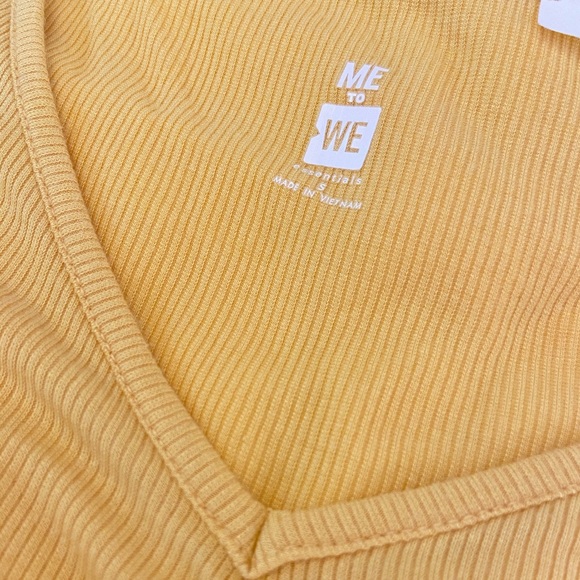 Yellow cropped “Me to We” shirt - Picture 2 of 2